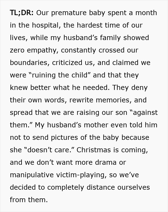Premature birth causes family conflict as MIL refuses to believe the situation, creating tension and emotional struggle.