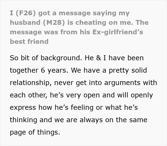 “It Doesn’t Make Sense At All”: Woman Gets DMs Claiming Her Husband Is Cheating On Her