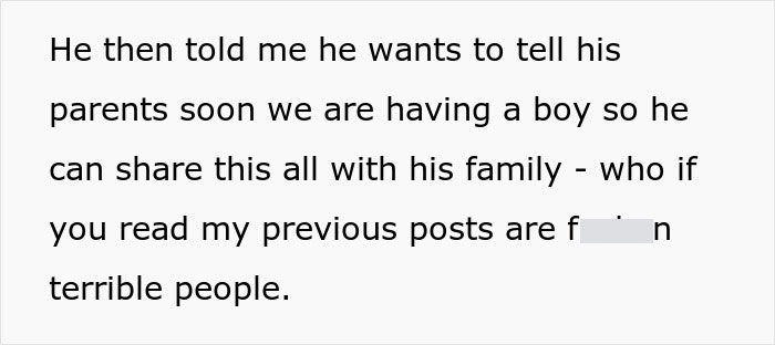 Text excerpt with husband refusing to stand up to his mother, wife considering walking away from the relationship.