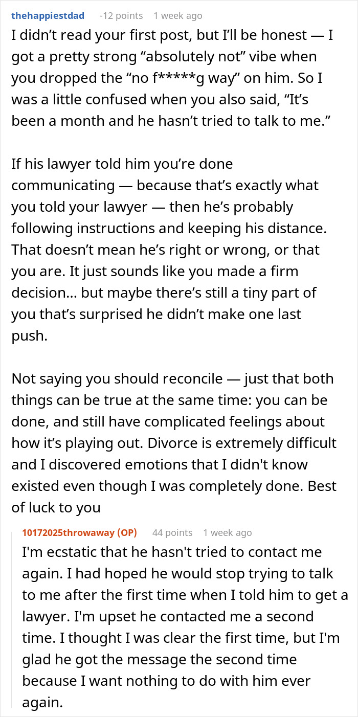 Man Leaves Wife Of 10 Years For Younger Woman, Panics When Divorce Takes An Unexpected Turn Man Leaves Wife Of 10 Years For Younger Woman, Panics When Divorce Takes An Unexpected Turn