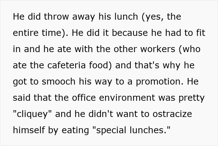 Woman upset as boyfriend throws away cooked lunches to fit in with coworkers eating cafeteria food. Woman upset as boyfriend throws away cooked lunches to fit in with coworkers eating cafeteria food.