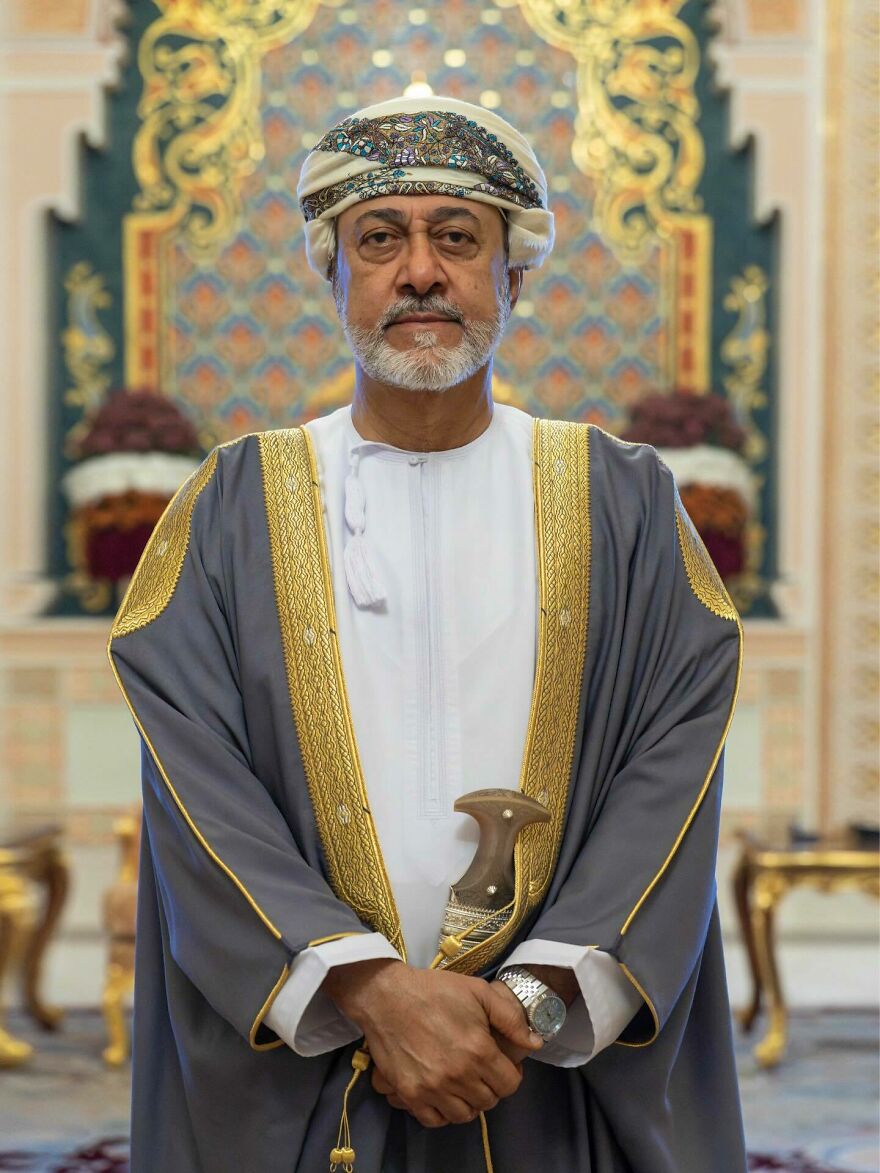 Older male monarch in traditional attire with jeweled dagger, representing one of the oldest surviving monarchies in the world.