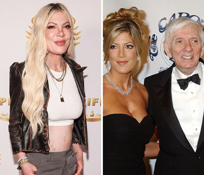 Two images showing nepo babies at public events, illustrating individuals who distanced themselves from famous families.