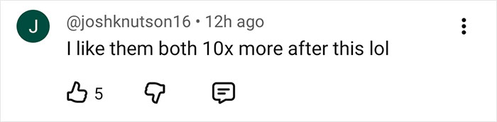 Comment on social media by user Joshknutson16 expressing increased liking for both after an event related to Sydney Sweeney lie detector test controversy. Comment on social media by user Joshknutson16 expressing increased liking for both after an event related to Sydney Sweeney lie detector test controversy.