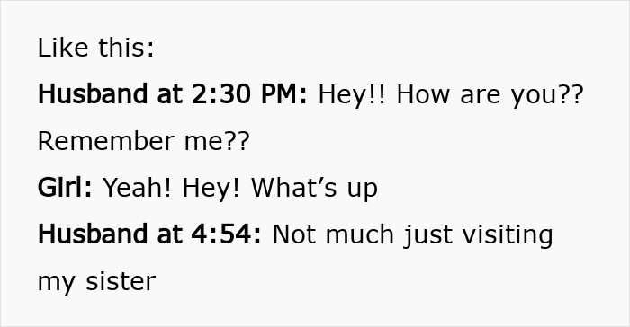 Conversation screenshot showing a woman receiving proof that her husband is cheating and exposing crazy ex-girlfriend behavior. Conversation screenshot showing a woman receiving proof that her husband is cheating and exposing crazy ex-girlfriend behavior.