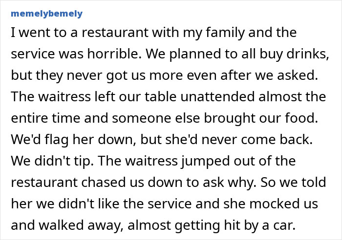 Restaurant Guests Tip $7, Are Chased Out The Door By Angry Server Restaurant Guests Tip $7, Are Chased Out The Door By Angry Server