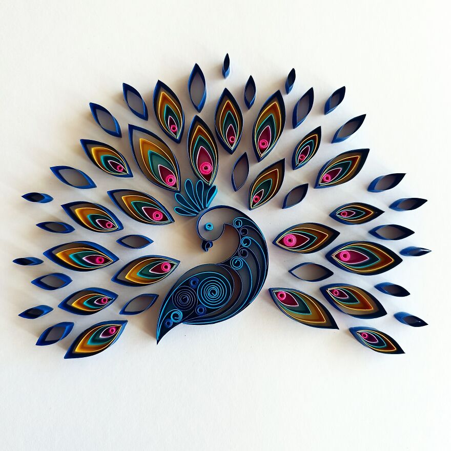 I Turn Simple Paper Strips Into 3D Art That Brings Joy To Homes Around The World