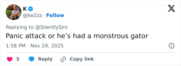 Screenshot of a tweet commenting on French soldier's odd behavior behind Macron sparking France conspiracy theories.