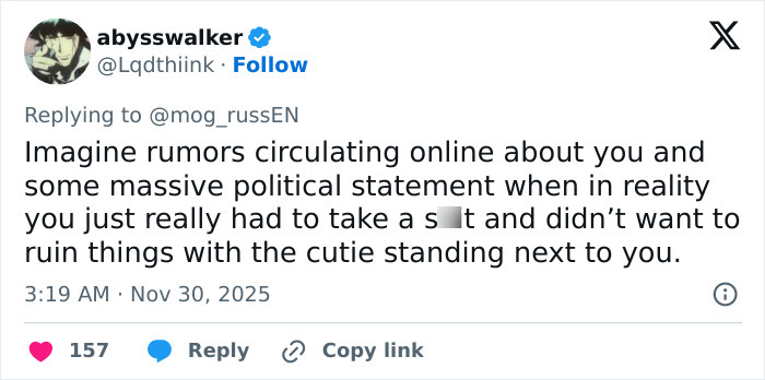 Tweet discussing rumors and political statements linked to French soldier's odd behavior behind Macron stirring France is boiling theories.