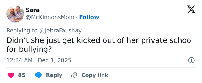 Screenshot of a tweet criticizing Apple Martin over a video announcing her self-portrait modeling campaign.