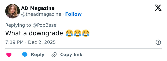 Twitter user replying with laughing emojis to Miley Cyrus and Maxx Morando's engagement sparking mixed reactions online. Twitter user replying with laughing emojis to Miley Cyrus and Maxx Morando's engagement sparking mixed reactions online.