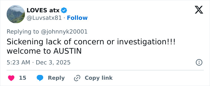 Tweet from LOVES atx expressing frustration over investigation after crucial clue found on phone in late cheerleader case. Tweet from LOVES atx expressing frustration over investigation after crucial clue found on phone in late cheerleader case.