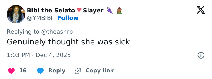 Screenshot of a tweet commenting on Kelly Osbourne’s transformation as fans respond on Ozzy’s 77th birthday.