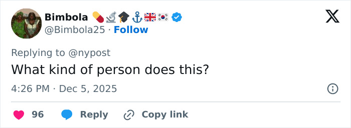Tweet by Bimbola expressing shock with the phrase What kind of person does this, related to woman abandoned to fatally freeze. Tweet by Bimbola expressing shock with the phrase What kind of person does this, related to woman abandoned to fatally freeze.