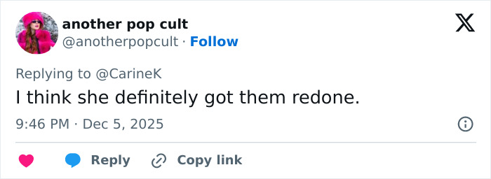 Social media comment discussing Miley Cyrus’s youthful glow and viral makeover after taking the veeners out. Social media comment discussing Miley Cyrus’s youthful glow and viral makeover after taking the veeners out.