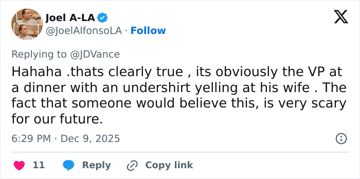 "He Wants Erika Kirk": JD Vance Hits Back After Allegedly Being Spotted Yelling At Wife Usha In Restaurant Amid Marriage Rumors "He Wants Erika Kirk": JD Vance Hits Back After Allegedly Being Spotted Yelling At Wife Usha In Restaurant Amid Marriage Rumors