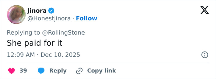 Twitter reply from user Jinora commenting on fake conspiracy about Taylor Swift using coded white-nationalist messages. Twitter reply from user Jinora commenting on fake conspiracy about Taylor Swift using coded white-nationalist messages.