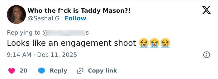 Tweet comment reacting to a mother-son photoshoot, sparking a heated parenting debate on social media.