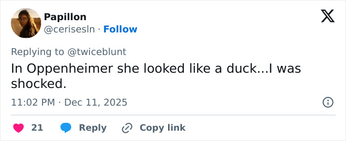 Tweet criticizing Emily Blunt’s appearance sparks plastic surgery rumors with mentions of surgeon needs to be arrested.