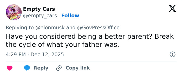 Tweet criticizing Elon Musk’s comment about tragic mental illness in relation to his daughter Vivian, sparking outrage online. Tweet criticizing Elon Musk’s comment about tragic mental illness in relation to his daughter Vivian, sparking outrage online.