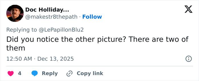 Screenshot of a social media reply discussing Epstein desk photo backlash after new estate images release by Congress. Screenshot of a social media reply discussing Epstein desk photo backlash after new estate images release by Congress.