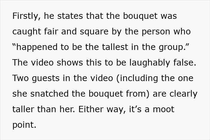 Bride mortified as officiant brings random guest to ceremony and she catches the bouquet, causing a surprising reaction.
