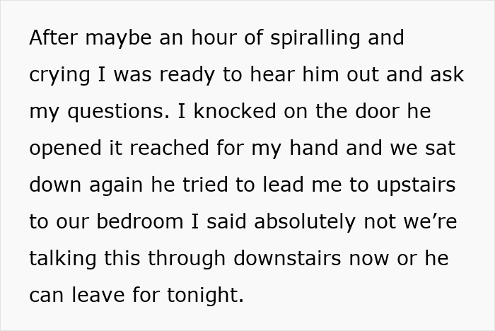 Text excerpt showing a man unsure if affair partner’s baby is his child or grandchild, discussing a serious conversation. Text excerpt showing a man unsure if affair partner’s baby is his child or grandchild, discussing a serious conversation.