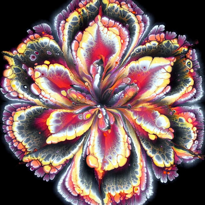 Christmas Compilation: Acrylic Pouring Flower Techniques