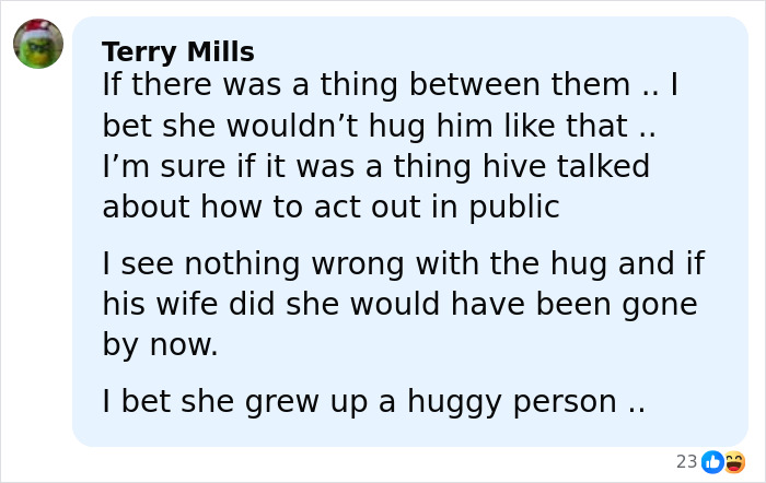Alt text:
Comment discussing JD Vance's marriage speculation after Erika Kirk viral hug and Usha’s bare finger details.