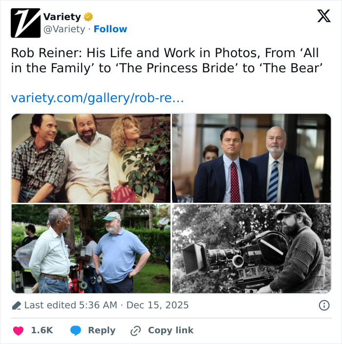 Rob Reiner with Eric Idle and Hollywood icon in various film and behind-the-scenes moments captured in photos. Rob Reiner with Eric Idle and Hollywood icon in various film and behind-the-scenes moments captured in photos.