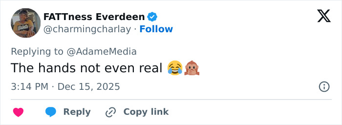 Tweet by FATTness Everdeen reacting humorously to a clip of Erika Kirk's curated moment with husband Charlie's body slam. Tweet by FATTness Everdeen reacting humorously to a clip of Erika Kirk's curated moment with husband Charlie's body slam.