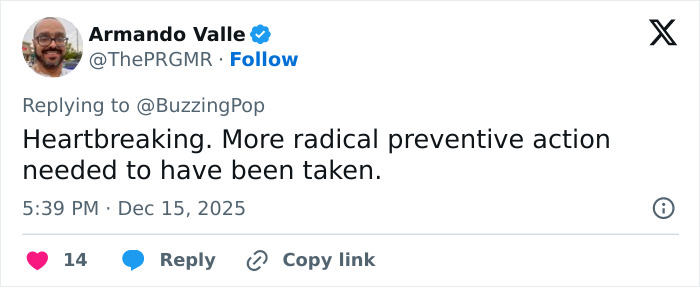 Screenshot of a tweet expressing heartbreak over Rob Reiner and son Nick fighting at Conan O’Brien’s Christmas party before fatal incident. Screenshot of a tweet expressing heartbreak over Rob Reiner and son Nick fighting at Conan O’Brien’s Christmas party before fatal incident.