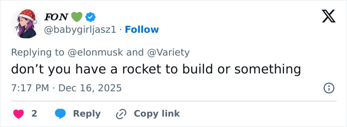 Screenshot of a social media reply criticizing Elon Musk’s weird comment about Sydney Sweeney’s chest sparking online frenzy. Screenshot of a social media reply criticizing Elon Musk’s weird comment about Sydney Sweeney’s chest sparking online frenzy.