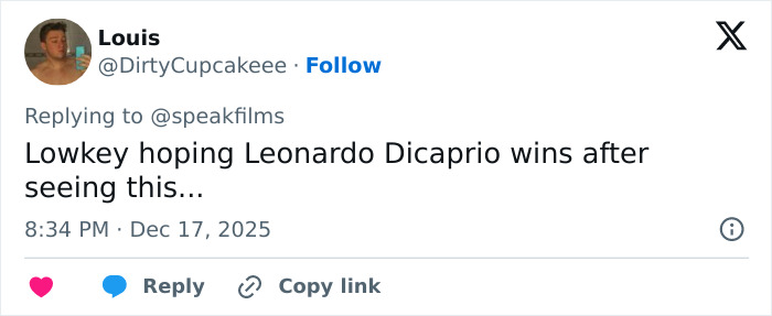 Tweet by user Louis reacting to Timoth&eacute;e Chalamet, criticizing his arrogance after an embarrassing interview.