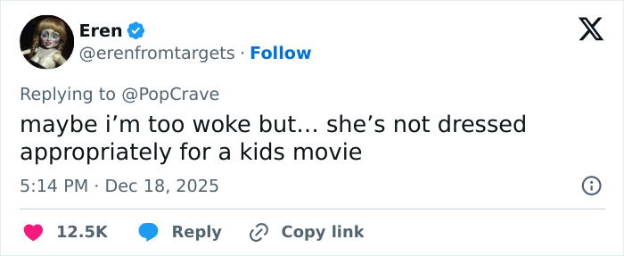 Screenshot of a tweet reacting to Ice Spice’s see-through dress, highlighting fans’ outrage over the outfit choice. Screenshot of a tweet reacting to Ice Spice’s see-through dress, highlighting fans’ outrage over the outfit choice.