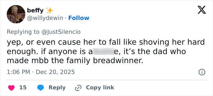 Screenshot of a Twitter reply discussing Millie Bobby Brown’s arm injury and fan theories about Jake Bongiovi’s control. Screenshot of a Twitter reply discussing Millie Bobby Brown’s arm injury and fan theories about Jake Bongiovi’s control.