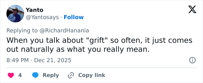 Screenshot of a viral tweet referencing the greatest Freudian slip at a TPUSA event involving Erika Kirk’s awkward mistake. Screenshot of a viral tweet referencing the greatest Freudian slip at a TPUSA event involving Erika Kirk’s awkward mistake.