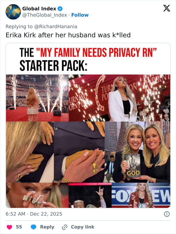Erika Kirk at TPUSA event with sparks, emotional moments, and awkward Freudian slip captured in multiple scenes. Erika Kirk at TPUSA event with sparks, emotional moments, and awkward Freudian slip captured in multiple scenes.