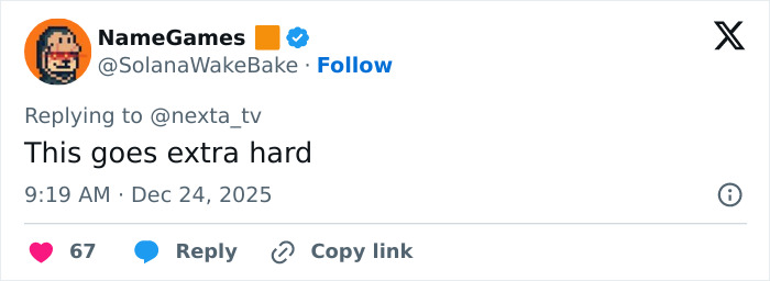 Screenshot of a Twitter reply praising the viral Mongolian Jingle Bells throat singing Christmas anthem of 2025.