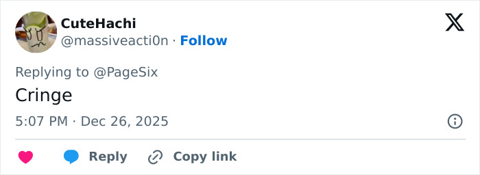 Screenshot of a social media reply to a post about North West, 12, sparking divided reactions with a controversial new look.