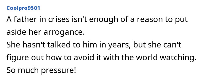 Comment expressing outrage over Meghan Markle's attempts to contact her estranged hospitalized father amid criticism. Comment expressing outrage over Meghan Markle's attempts to contact her estranged hospitalized father amid criticism.