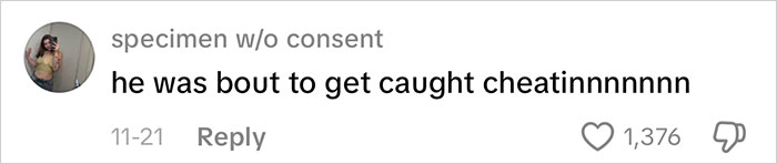 Comment on social media about a first date disaster with a waiter serving, warning about getting caught cheating.