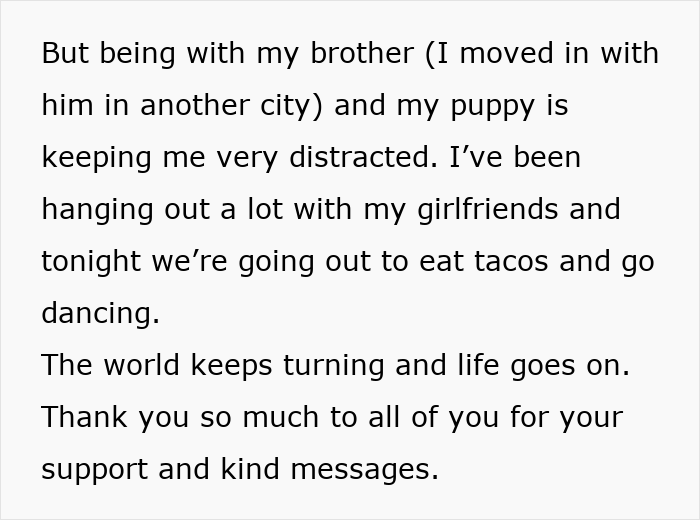 Text excerpt about distraction and social plans, related to boyfriend demanding girlfriend laser off all body hair controversy.