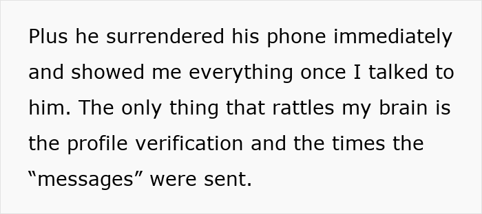 Text excerpt about a woman receiving proof of cheating and dealing with crazy ex-girlfriends in a relationship. Text excerpt about a woman receiving proof of cheating and dealing with crazy ex-girlfriends in a relationship.