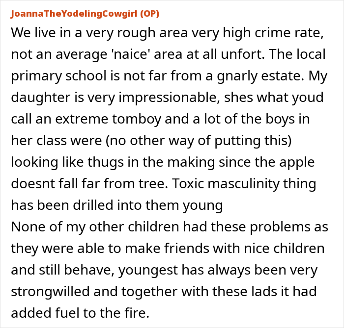 Text post from a mom struggling with her 7-year-old’s behavior, discussing discipline and parenting challenges online. Text post from a mom struggling with her 7-year-old’s behavior, discussing discipline and parenting challenges online.