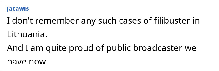 Comment on Lithuania lawmaker’s cat consent clause, expressing pride in current public broadcaster. Comment on Lithuania lawmaker’s cat consent clause, expressing pride in current public broadcaster.