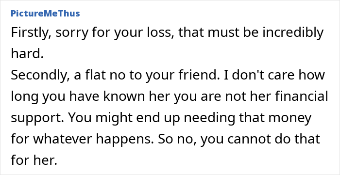 Text message conversation showing a woman expressing sadness over ending a 22-year-long friendship after an unhinged request. Text message conversation showing a woman expressing sadness over ending a 22-year-long friendship after an unhinged request.