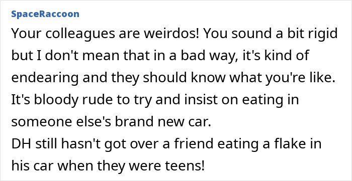 Woman confidently ignoring social pressure from coworkers, embracing awkwardness in a workplace setting.