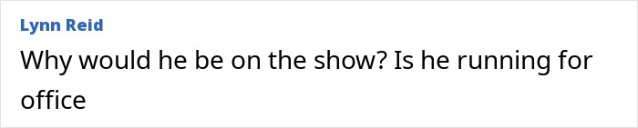 Comment by Lynn Reid questioning the debate appearance related to Scott Jennings and Michael Douglas’s nepo baby son.