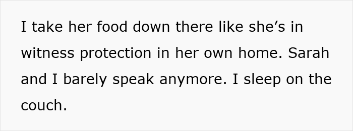 Text image showing a troubled family dynamic with the wife acting transphobic after their son comes out, causing the family to feel like it&rsquo;s imploding.